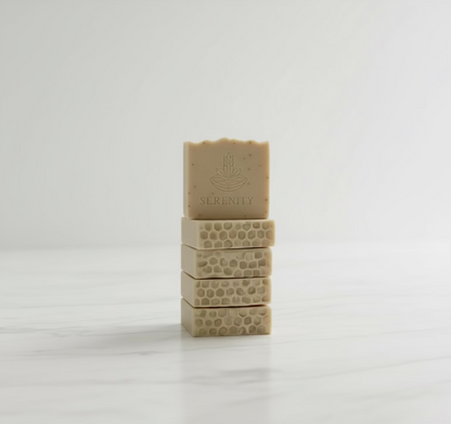 Jabón Artesanal de Leche de Cabra, Avena y Miel