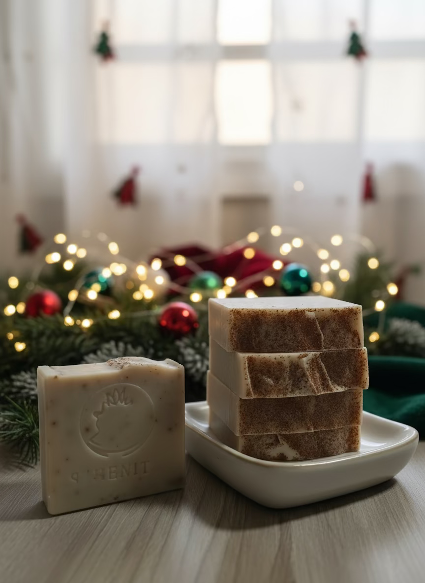 Jabón Artesanal de Temporada Coquito
